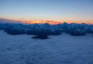Glacier NP Clouds Sunrise